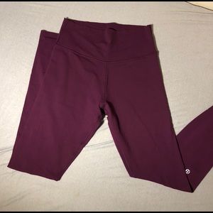 LULULEMON LEGGINGS🍋! Wine WUP